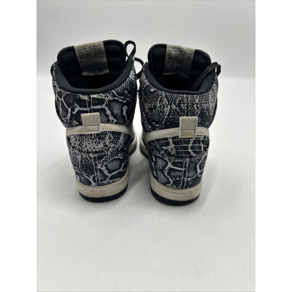 Nike Dunk Sky Hi High Print Hidden Wedge Heel Snake Skin Pure Platinum Size 6.5 View 3